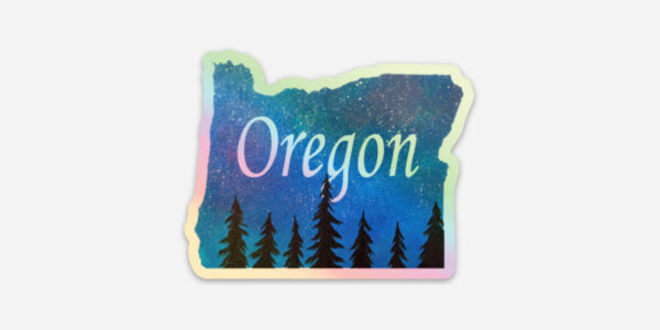 Oregon Holographic Sticker