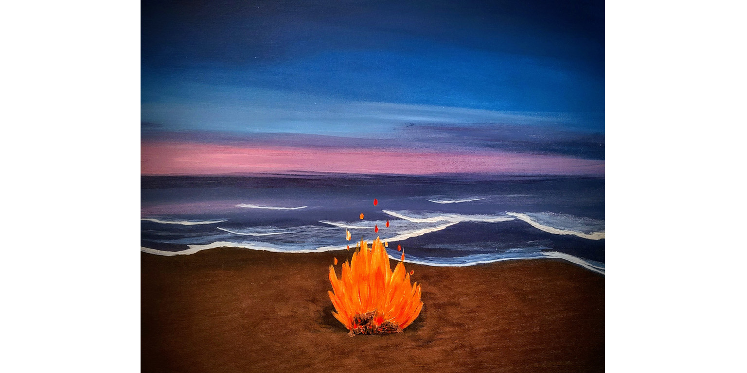beach fire
