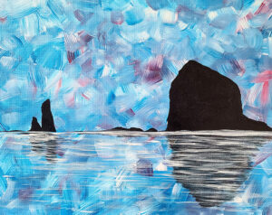 Haystack Rock Modern Impressionism