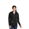 Bubbles Black Hoodie Fem Cut