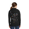 Bubbles Black Hoodie Fem Cut - Image 2