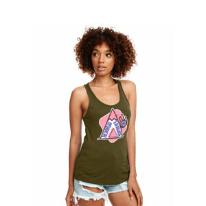 This Snowflake is an Avalanche Racerback Tank Green